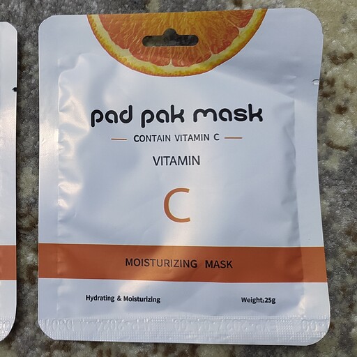 ماسک ورقه ای ویتامین سی  برند  پد پاک pad pak mask