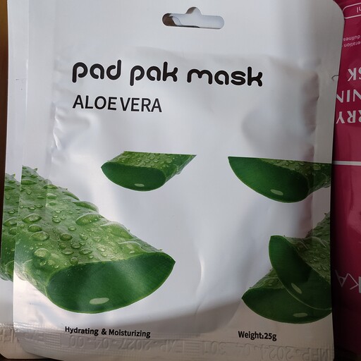 ماسک ورقه ای آلوئه ورا برند  پد پاک pad pak mask