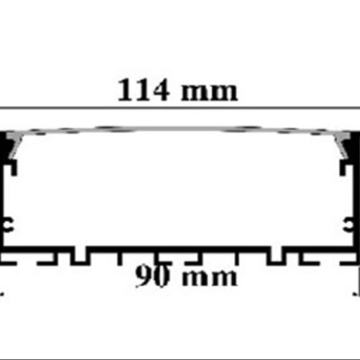 پروفیل لاین نوری کد 11 نور خطی با دیفیوزر (1 متری)