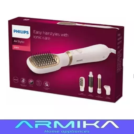 سشوار برس دار حالت دهنده فیلیپس Philips مدل BHA310

