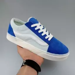 کفش زنانه ونس  vans old skool آبی روشن  فقط سایز 40 ( کفش ونس - کتونی اسپرت - کفش اسپرت - کفش زنانه - کتونی زنانه ونس )