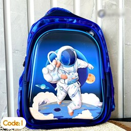 کیف بچگانه کوله پسرانه طرح برجسته (فضانورد بتمن کاپتان آمریکا دایناسور)