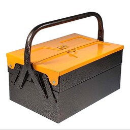 جعبه ابزار فلزی مدل 402 رنگ مشکی زرد