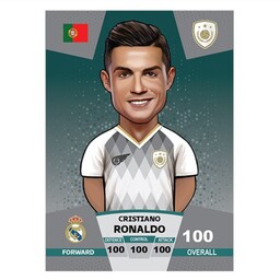 کیمدی برچسب  فوتبالی کیمدی کریستینو رونالدو سری پریمیوم توپ طلا - 2024(طرح کیمدی)