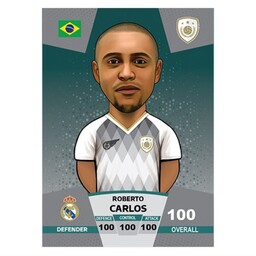 کیمدی برچسب  فوتبالی کیمدی روبرتو کارلوس سری پریمیوم توپ طلا - 2024(طرح کیمدی)