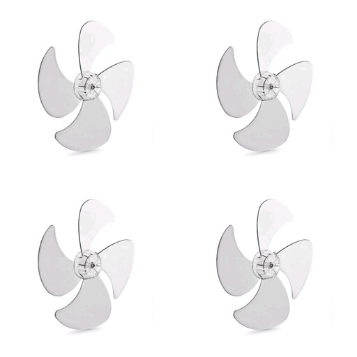 پروانه پنکه پارس خزر مدل 4 پره رنگ شفاف مجموعه 4عددی