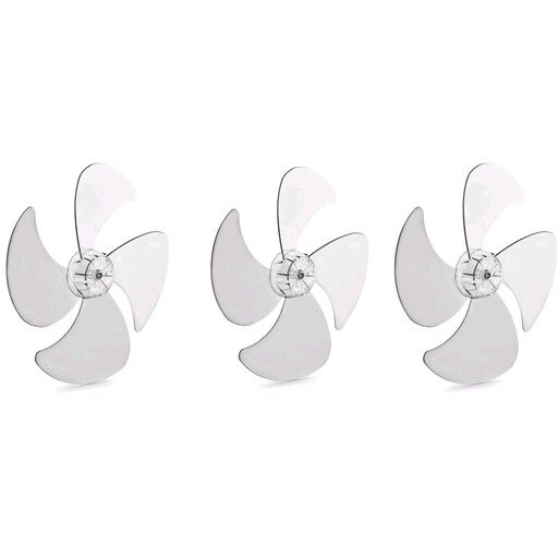پروانه پنکه پارس خزر مدل 4 پره رنگ شفاف مجموعه 3عددی