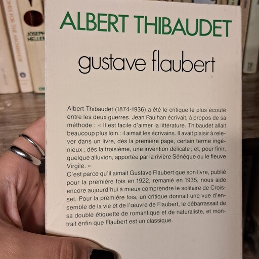 کتاب زبان اصلی Gustave Flaubert By Albert Thibaudet زبان فرانسوی اورجینال 