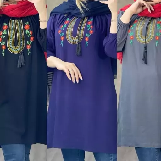 شومیز زنانه  گلدوزی مدل الهه