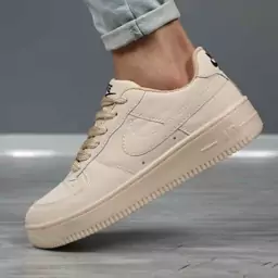 کتونی مدل نایک ایرفورس اسپرت مردانه و زنانه رنگ کرم سایز 36تا44 Nike Air Force