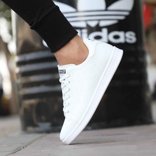 کتونی مدل استن اسمیت اسپرت مردانه و زنانه رنگ سفید تمام سایز 36تا44 Adidas stan smith 