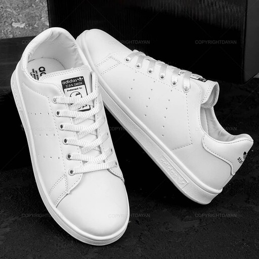 کتونی مدل استن اسمیت اسپرت مردانه و زنانه رنگ سفید تمام سایز 36تا44 Adidas stan smith 