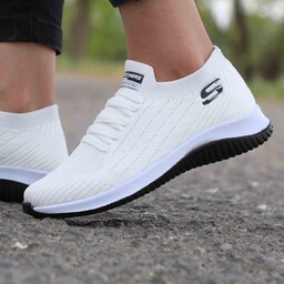 کتونی اسکچرز  سفید تمام زنانه و مردانه و پسرانه و دخترانه اسپرت Skechers 