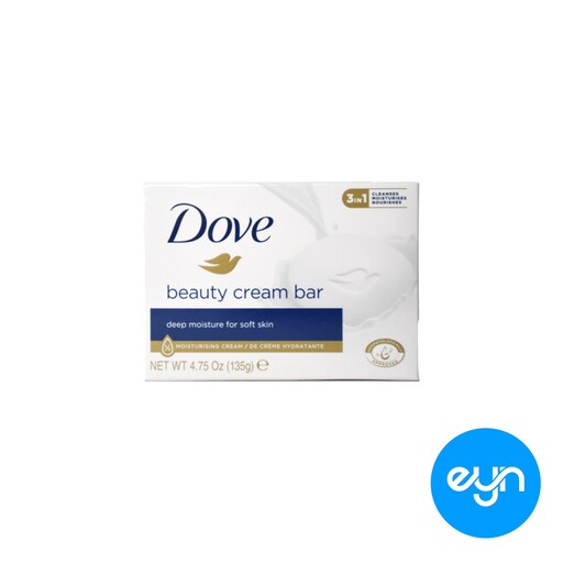 صابون شیر داو Dove مدل سفید White مقدار 135 گرم ا Dove White Beauty bar