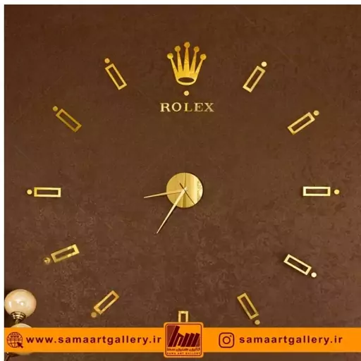 ساعت دیواری فانتزی طرح تاج ROLEX