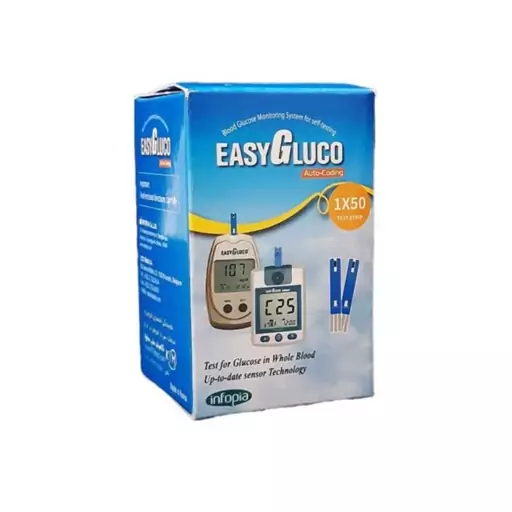 نوار تست قند خون ایزی گلوکو EASY GLUCO ( پنجاه عددی )