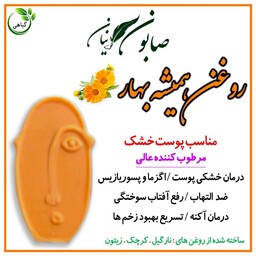 صابون گیاهی روغن همیشه بهار پرنیان (بهبود اگزما و پسوریازیس و...)