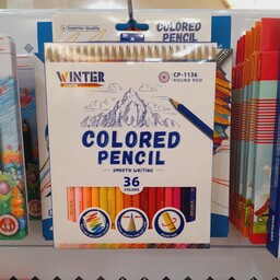 مداد رنگی حرفه ای 36 جعبه مقوایی (وینتر)