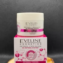 کرم لیفتینگ و جوان کننده رتینول و جلبک دریایی اولاین EVELINE مدل 3D حجم 50 میل