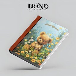 آلبوم عکس شومیز طرح خرس سایز 21-16 20 برگ 40  صفحه