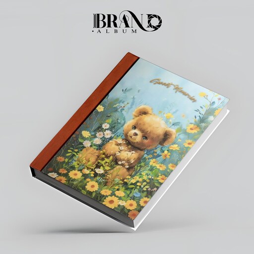 آلبوم عکس شومیز طرح خرس سایز 21-16 20 برگ 40  صفحه