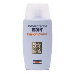 کرم ضد آفتاب ایزدین فیوژن واتر SPF50 بدون رنگ 50میل Isdin 