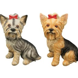 اکشن فیگور سگ نشسته پاپیون دار Yorkshire terrier dog toy