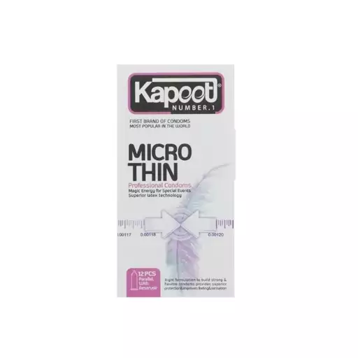 کاندوم کاپوت مدل Micro Thin بسته 12 عددی