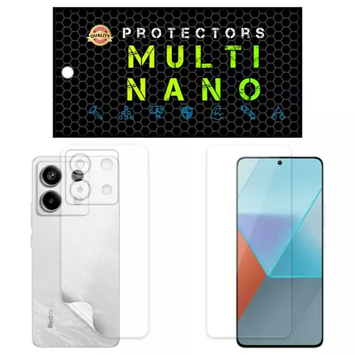 محافظ صفحه نمایش مولتی نانو مدل X-SFT مناسب برای گوشی موبایل شیائومی Redmi Note 13 Pro به همراه برچسب پوششی تی پی یو 