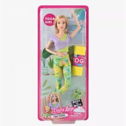 عروسک باربی دفا لوسی یوگا کار همراه با مت مدل 8489 Barbie Defa Lucy