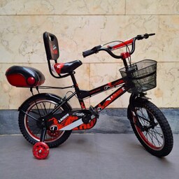 دوچرخه شهری لاودیس سایز 16 قرمز مشکی مدل ZR16135 laodis
