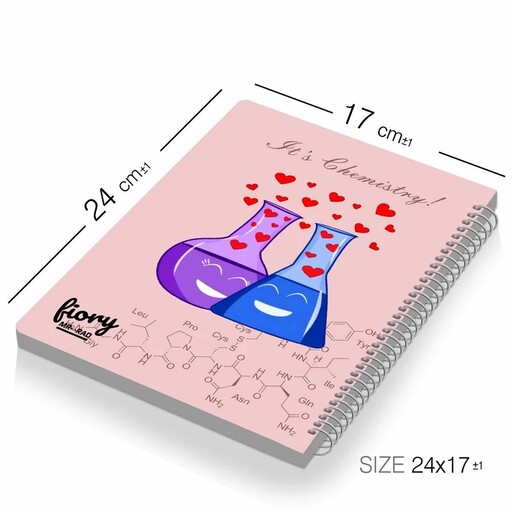 دفتر مشق 50 برگ مسترراد طرح فرمول مناسب برای شیمی
