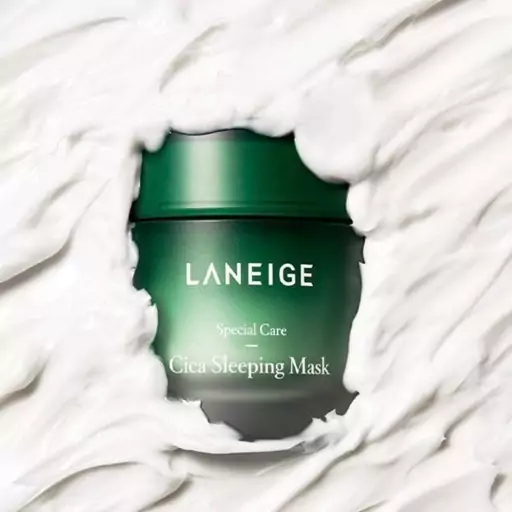 ماسک خواب لانیژ مدل سیکا ضد آلرژی محصول کره جنوبی(10gr)LANEIGE Hypoallergenic Cica Sleeping Mask (10gr)