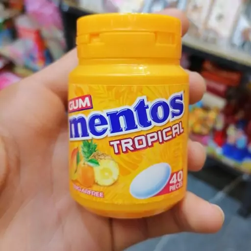 آدامس منتوس mentos چند میوه 40عددی