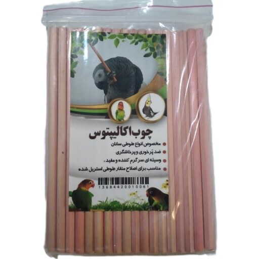 اسباب بازی پرنده چوبی مدل مدادی بسته 53تایی