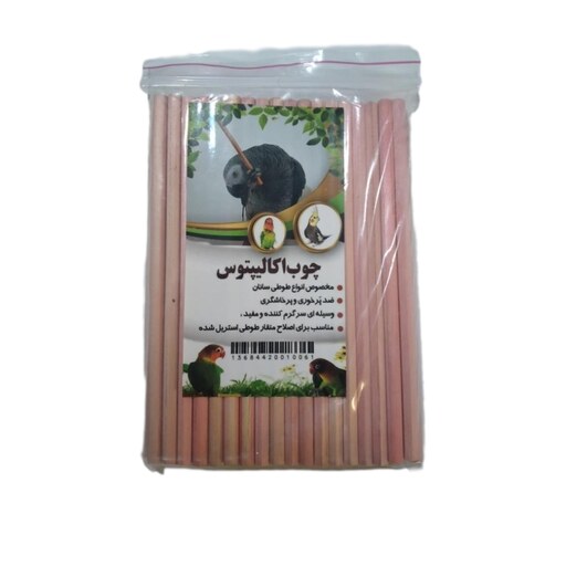 اسباب بازی پرنده چوبی مدل مدادی بسته 53تایی