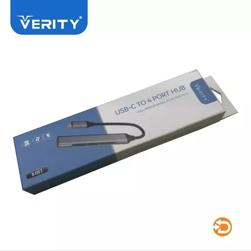 هاب 4 پورت USB 3.0 وریتی مدل H410T ا Verity H410T USB3.0 4Port HUB