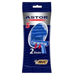 خودتراش بیک آستور دو لبه بسته 5 عددی BIC ASTOR 2 BLADES5