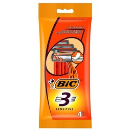 خودتراش 3 لبه بیک مناسب پوست های حساس 4 عددی Bic Sensitive