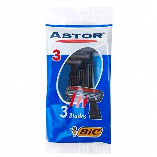 خودتراش بیک آستور سه لبه بسته 3 عددی Bic Astor 