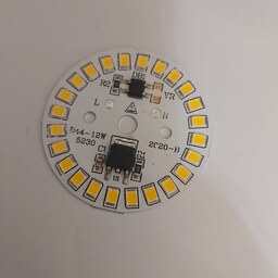 چیپ لامپ سکه ای ال ای دی آفتابی 12 وات 220ولتی