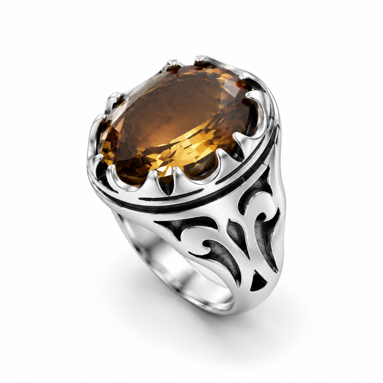 انگشتر نقره مردانه الکساندریت