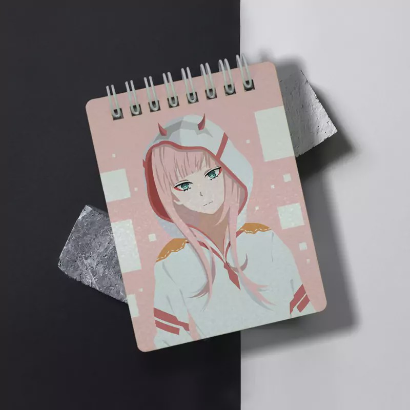 جامدادی و دفترچه طرح انیمه دارلینگ در فرنکس Darling in the Franxx 02 Zero Two