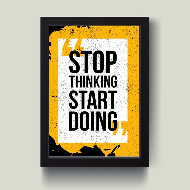تابلو مدل دکوراتیو انگیزشی Start doing