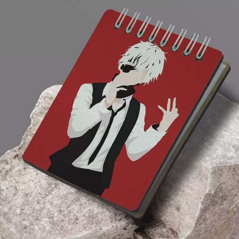 جامدادی و دفترچه طرح انیمه مانگا توکیو غول کانکی Anime Manga Tokyo ghoul kaneki