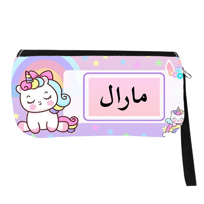 جامدادی پاد آفرین مدل دخترانه طرح اسم مارال کد p401