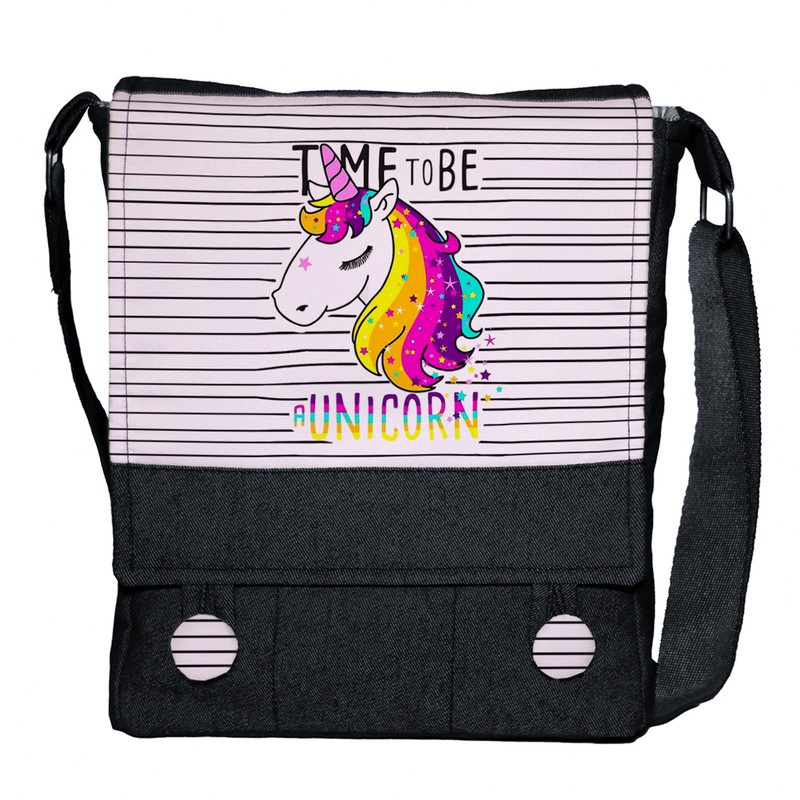 کیف رودوشی دخترانه چی چاپ مدل unicorn
