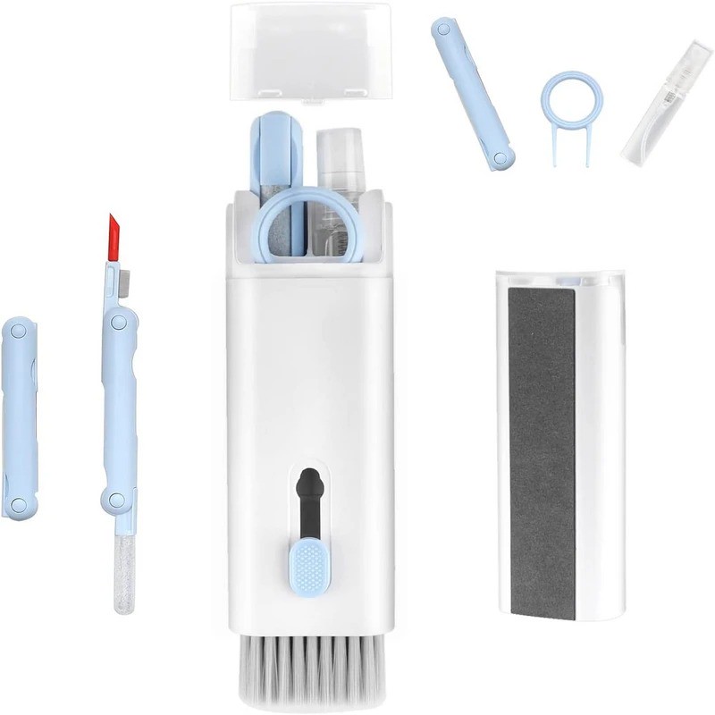 کیت تمیزکننده 7 کاره مدل Multifunction نوک سیلیکونی مخصوص نظافت موبایل، لپ تاپ و ایرپاد