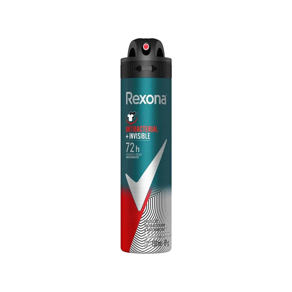 اسپری ضد تعریق 72 ساعته Rexona مدل Antibacterial Invisible حجم 200 میلی لیتر