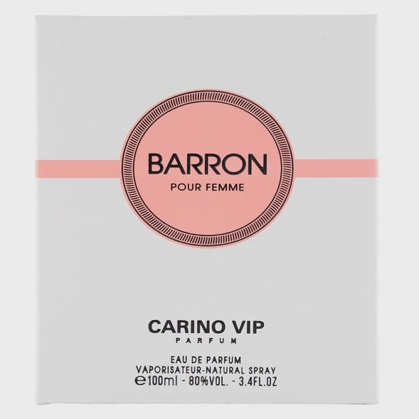 ادو پرفیوم زنانه کارینو وی آی پی مدل Barron حجم 100 میلی لیتر
